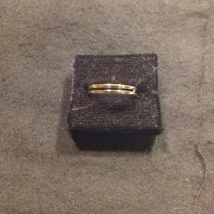 Gold Double Band Toe Ring